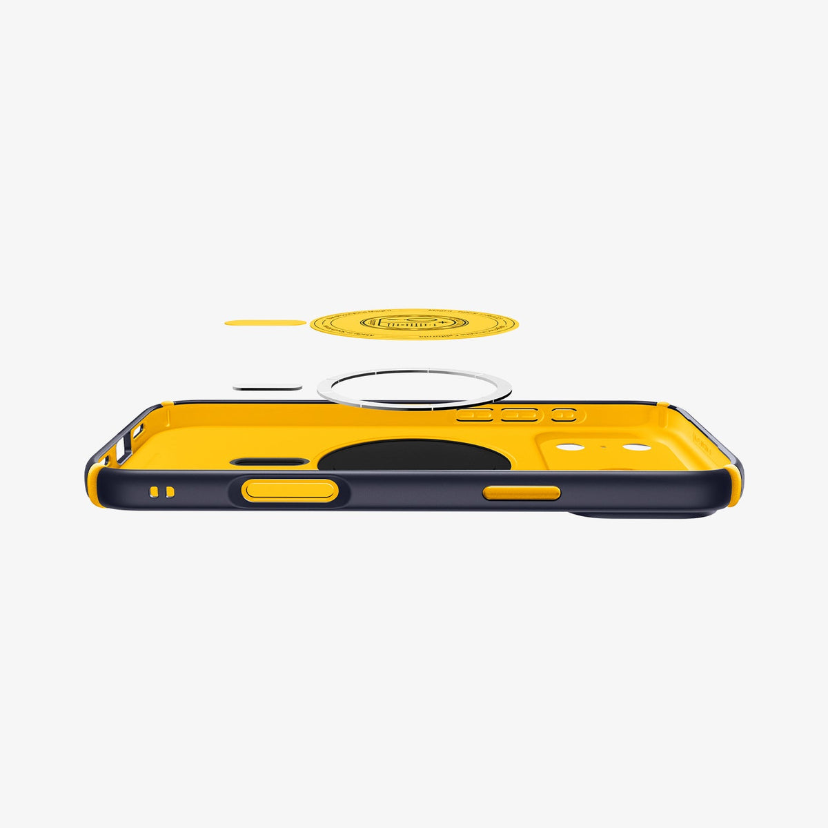 ACS09607 - iPhone 17 Pro Max Nano Pop Hybrid (MagFit) in Blueberry Navy showing the multiple layers of case