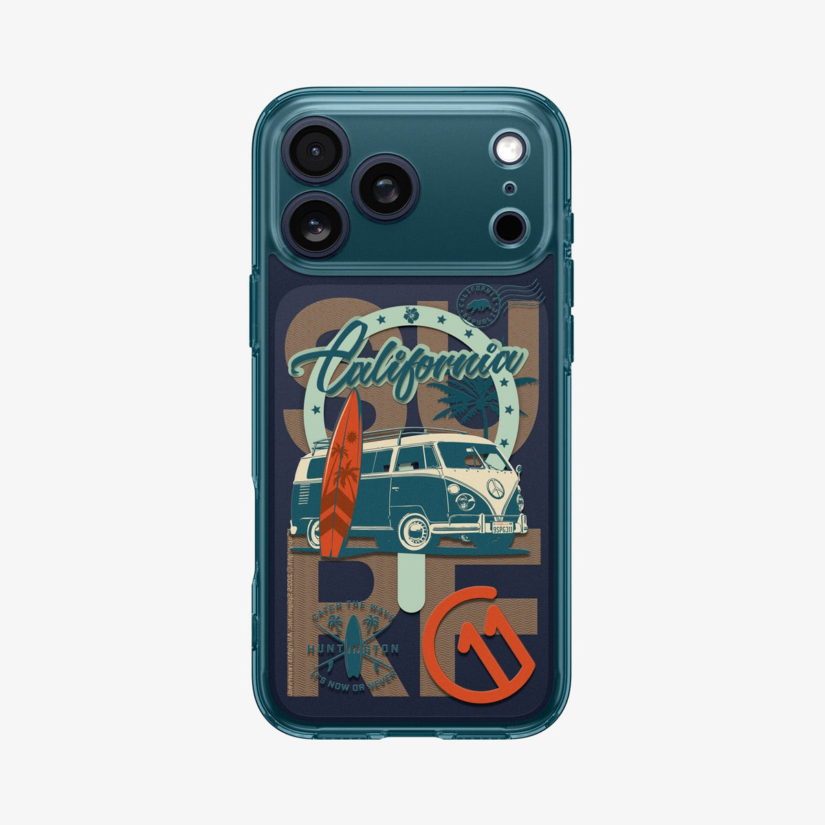 ACS10170 - iPhone 17 Pro Series Case c11 Series Huntington Edition (MagFit) showing the back in black device