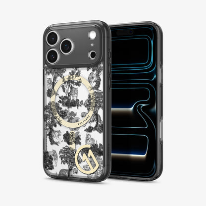 ACS11384 - iPhone 17 Pro in c11 Nocturn series showing the front and back at an angle