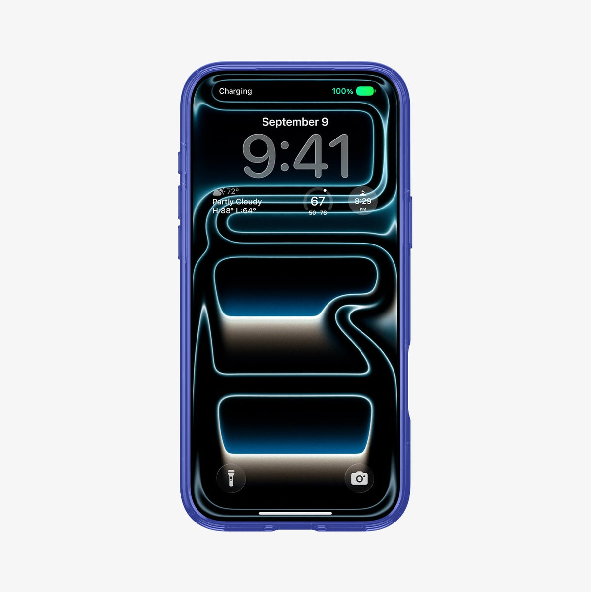 ACS11391 - iPhone 17 Series C11 Palette case showing front display view with blue frame