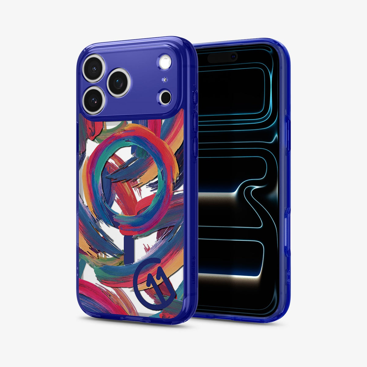 ACS11392 - iPhone 17 Series C11 Palette case showing angled front and back view with camera area