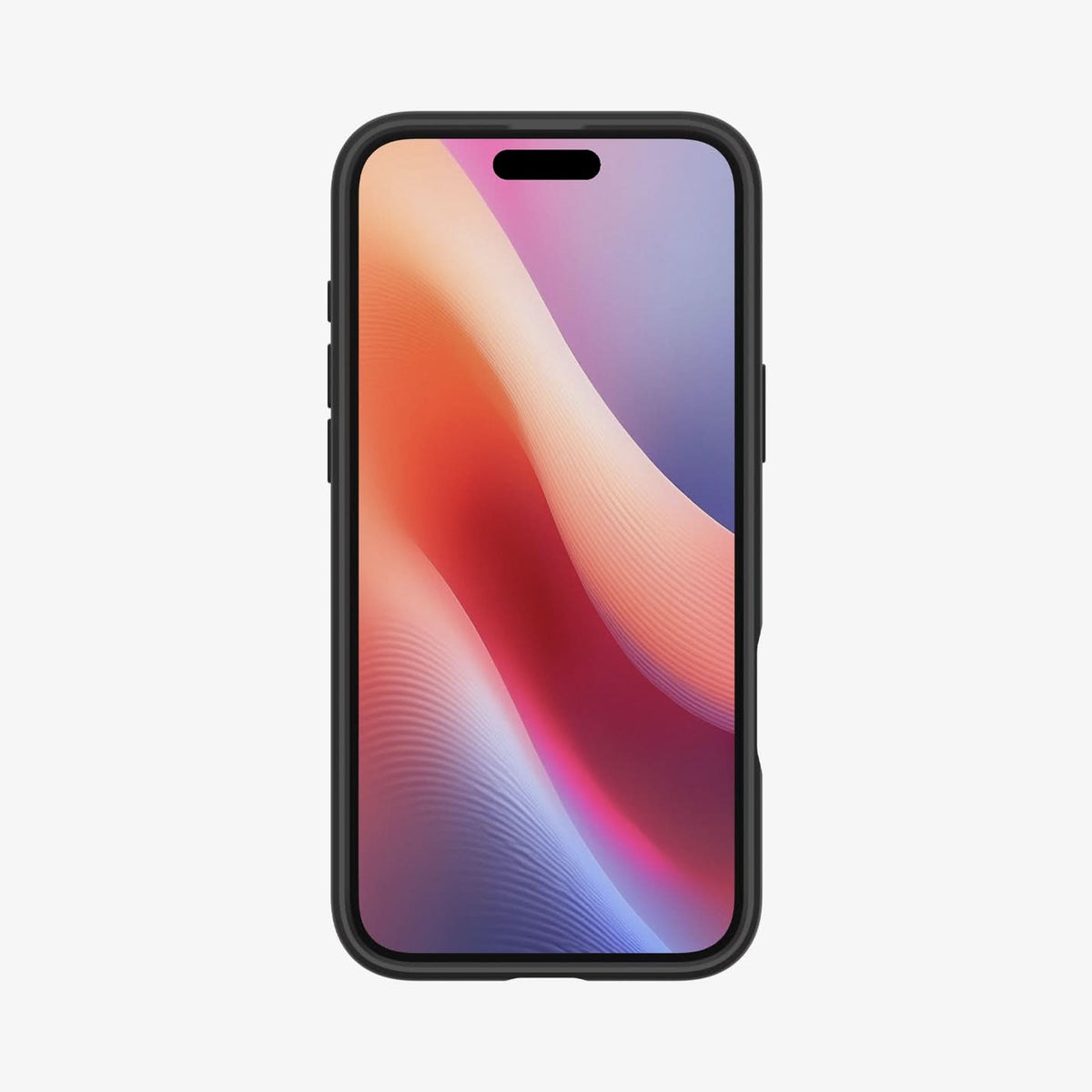ACS08201 - iPhone 16 Case Ultra Hybrid in Matte Black showing the front