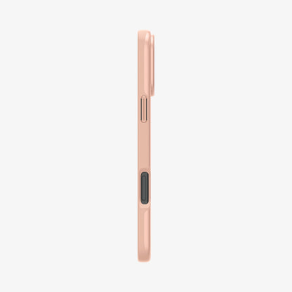 ACS08691 - iPhone 16 Pro Case Thin Fit (MagFit) in Rose Titanium showing the side