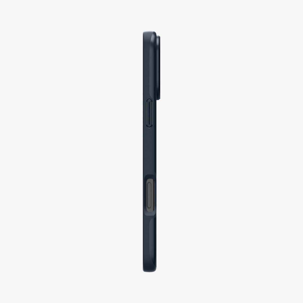 ACS07980 - iPhone 16 Pro Max Case Thin Fit (MagFit) in Metal Slate showing the side