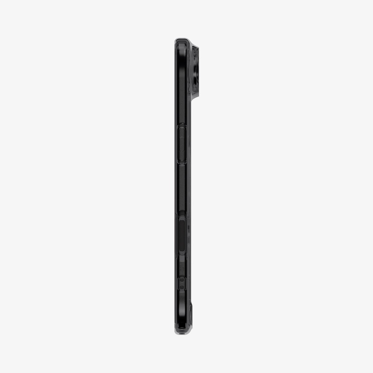 ACS10058 - iPhone 17 Air Ultra Hybrid Zero One (MagFit) in Zero One Black showing the side