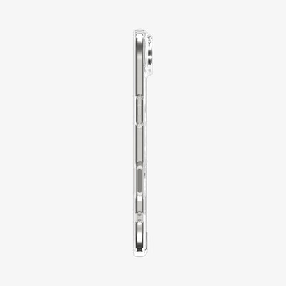 ACS10057 - iPhone 17 Air Ultra Hybrid Zero One (MagFit) in Zero One Natural Titanium showing the side