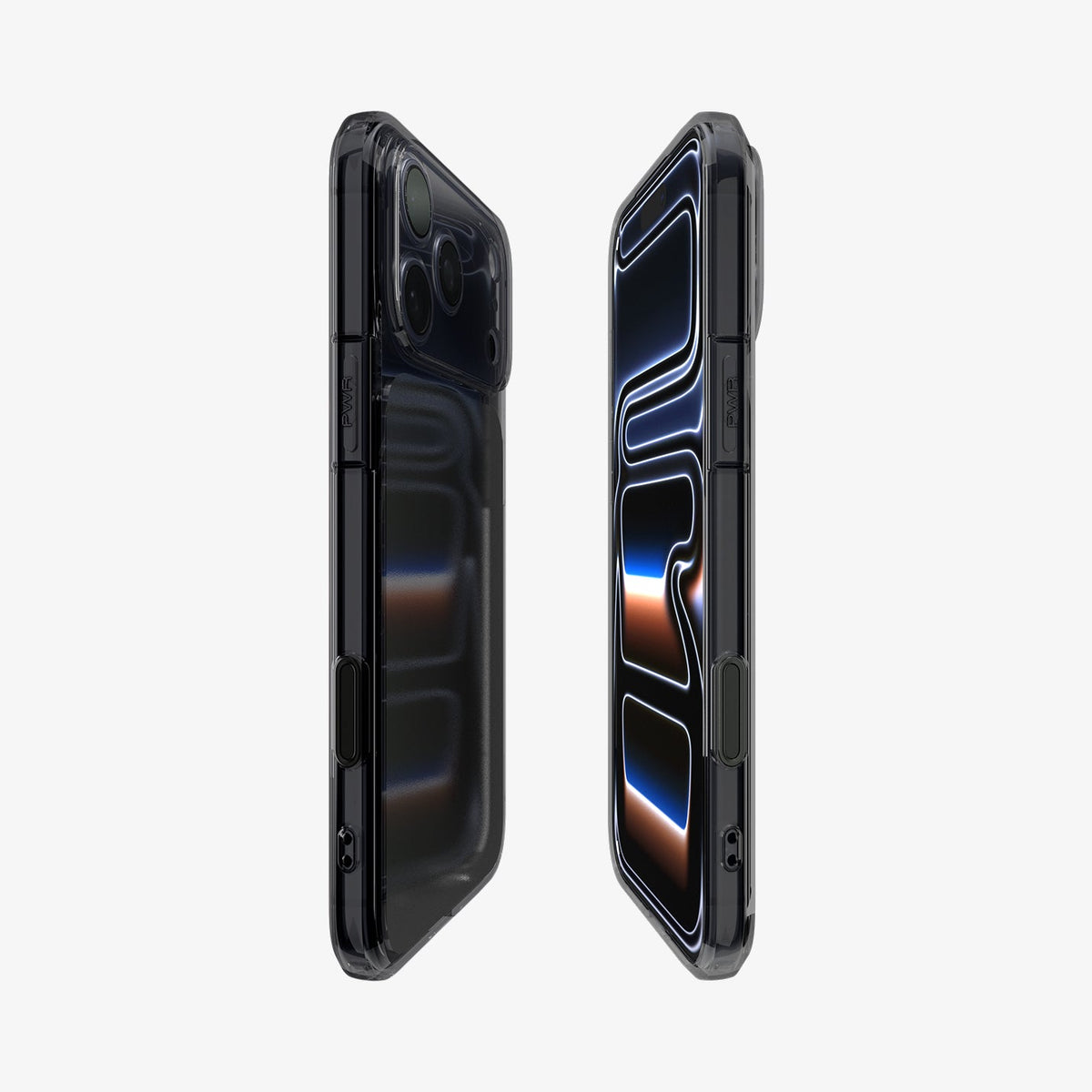 ACS10047 - iPhone 17 Pro Max Ultra Hybrid T (MagFit) in Matte Black showing the partial back, partial front, and sides
