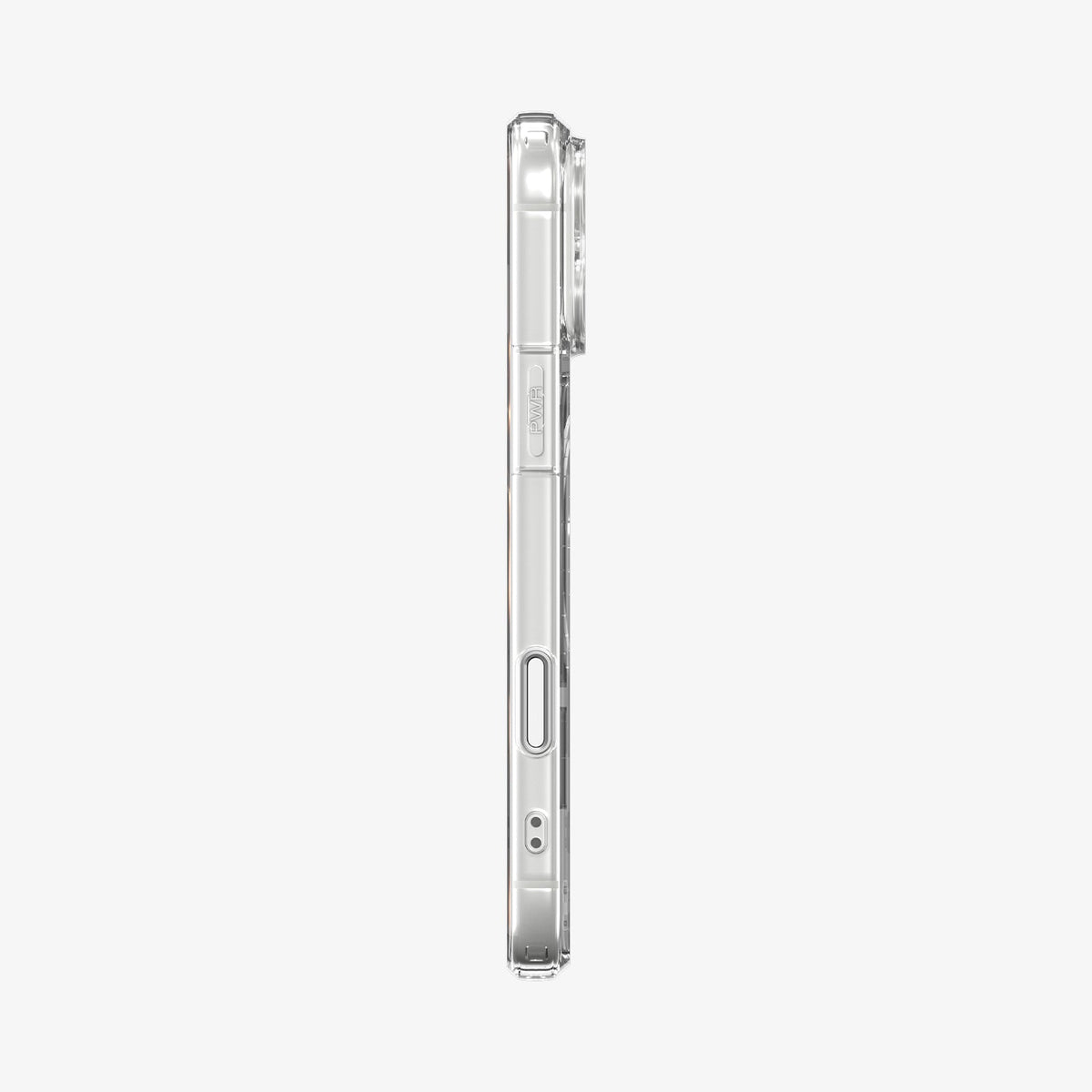 ACS10046 - iPhone 17 Pro Max Ultra Hybrid T (MagFit) in Glossy White showing the side