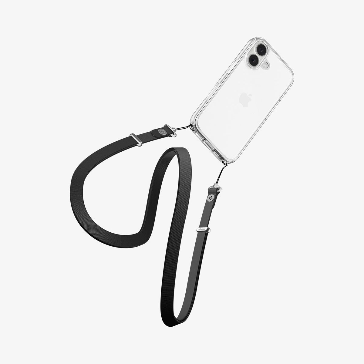 ACS10080 - iPhone 17 Ultra Hybrid in Crystal Clear showing the device and holding with hand