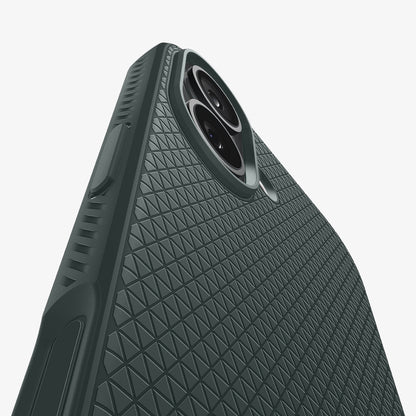 ACS09979 - iPhone 17 Liquid Air in Abyss Green showing detail of back and camera