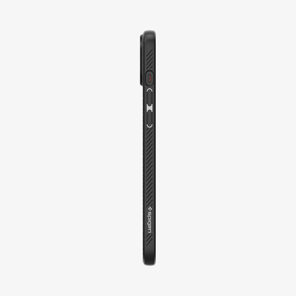 ACS06790 - iPhone 15 Case Liquid Air in black showing the side with volume controls