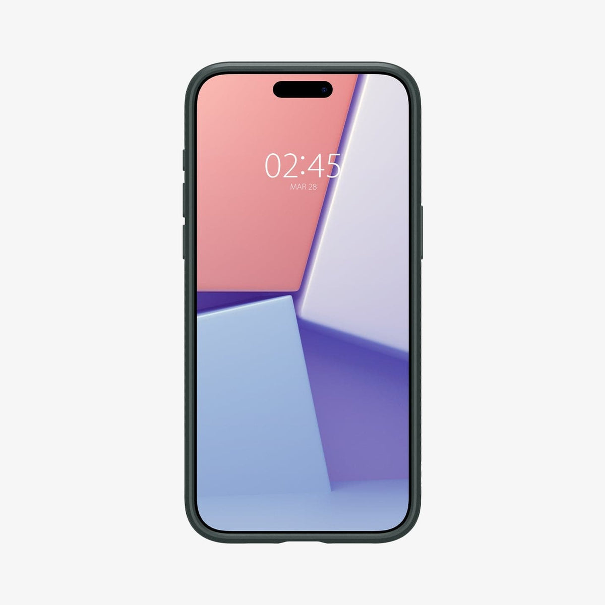 ACS06564 - iPhone 15 Pro Max Case Liquid Air in abyss green showing the front