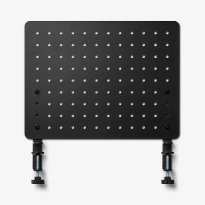 AHP11400 - Clamp Pegboard | LD405 showing front view of pegboard panel with dual clamp legs attached and no accessories installed on white background