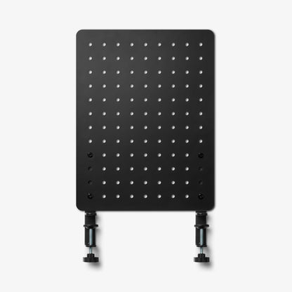 AHP11400 - Clamp Pegboard | LD405 showing front view of pegboard panel in vertical orientation with dual clamp legs attached on white background