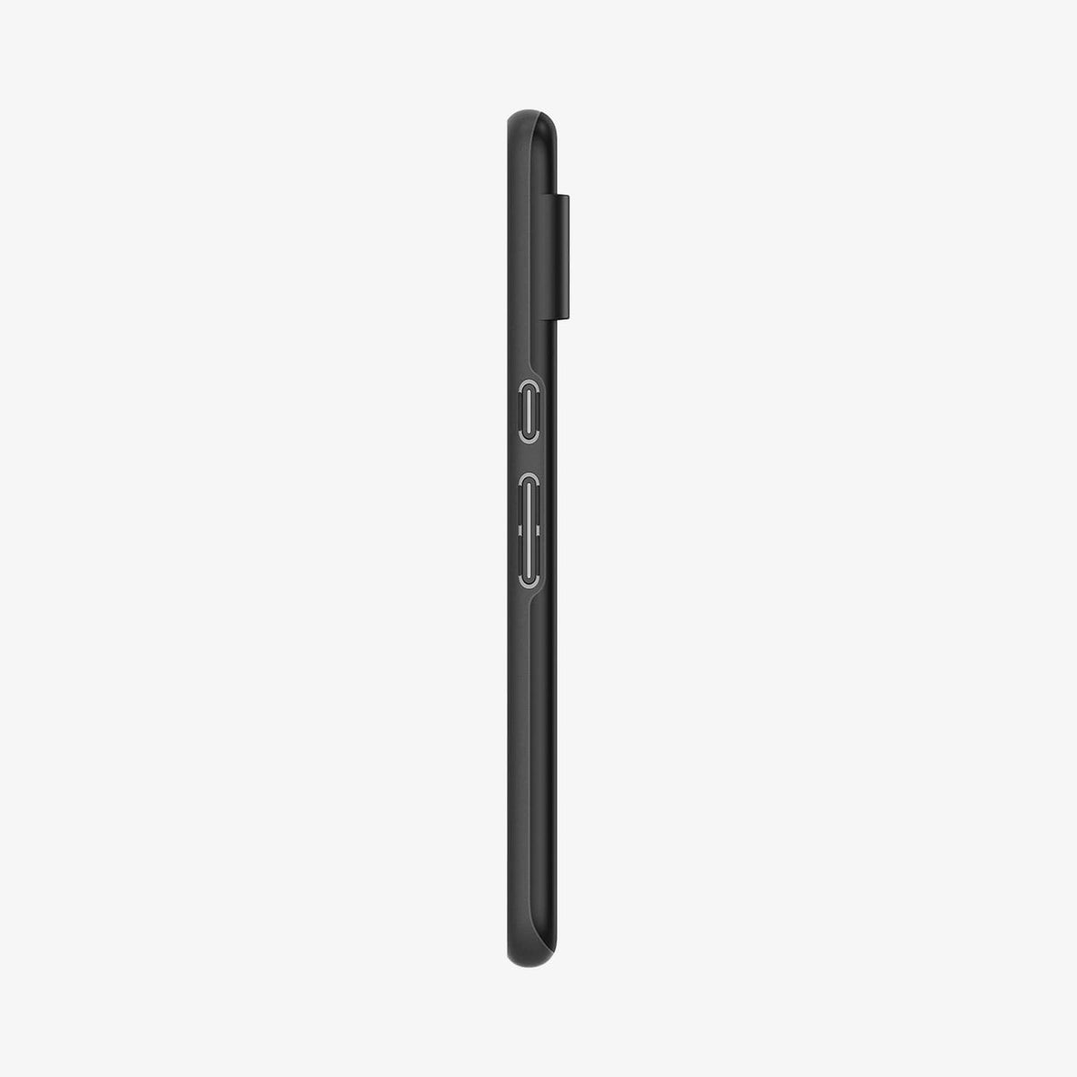 ACS06325 - Pixel 8 Pro Case Thin Fit in black showing the side with volume controls