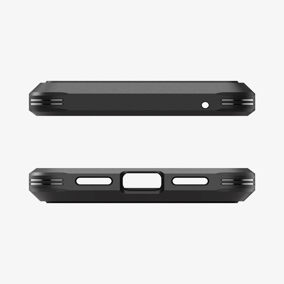 ACS06319 - Pixel 8 Pro Case Tough Armor in black showing the top and bottom with precise cutouts