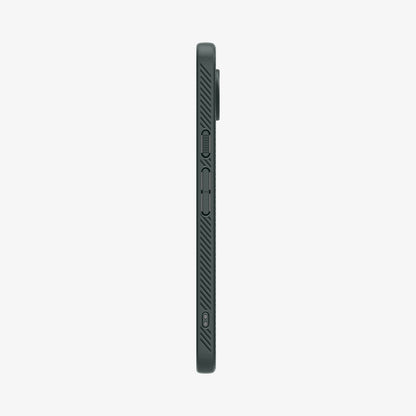 ACS07717 - Pixel 9 Pro XL Case Liquid Air in Abyss Green showing the side with volume buttons