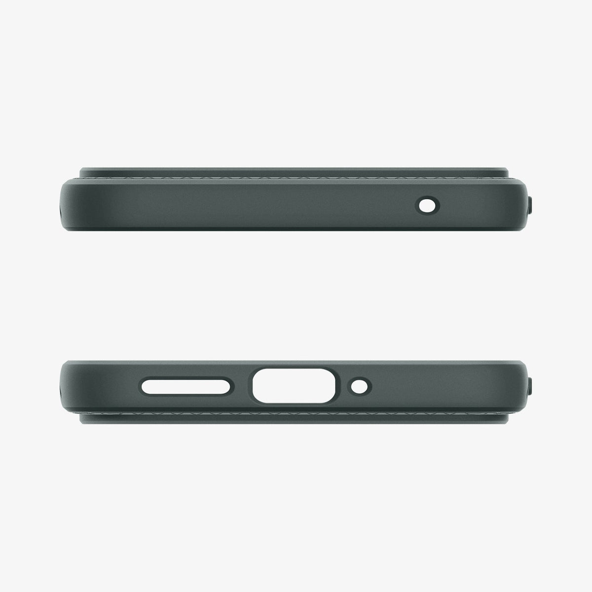 ACS07717 - Pixel 9 Pro XL Case Liquid Air in Abyss Green showing the top and bottom