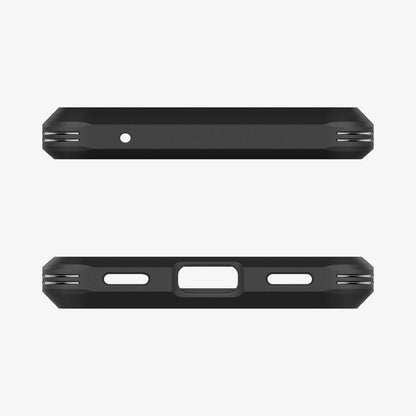 ACS04480 - Pixel 6a Case Tough Armor in metal slate showing the top and bottom with precise cutouts