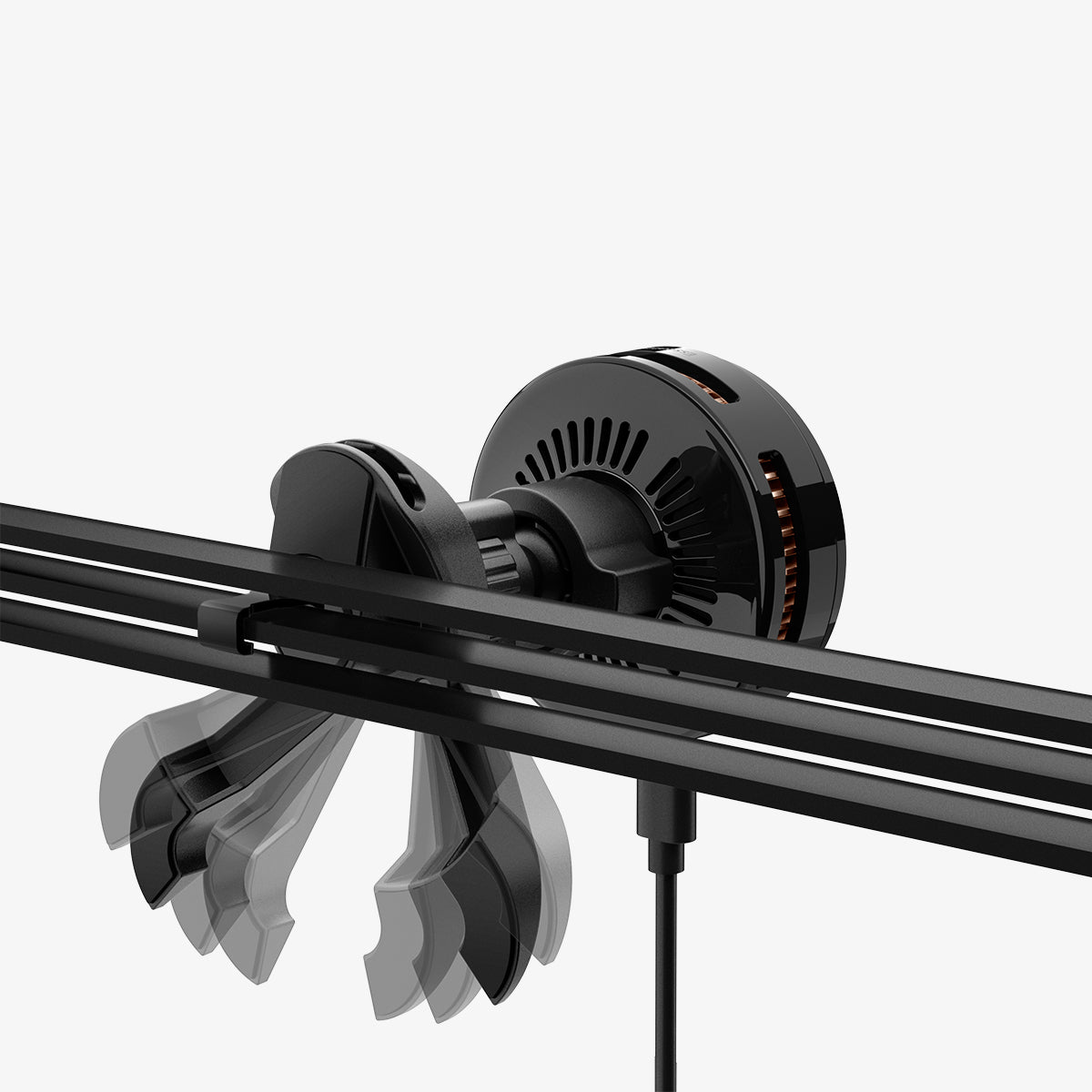 ACP10511 - Spigen Essential Qi2.2 Hook Car Mount (Mag Fit) showing the mount being installed on airvent