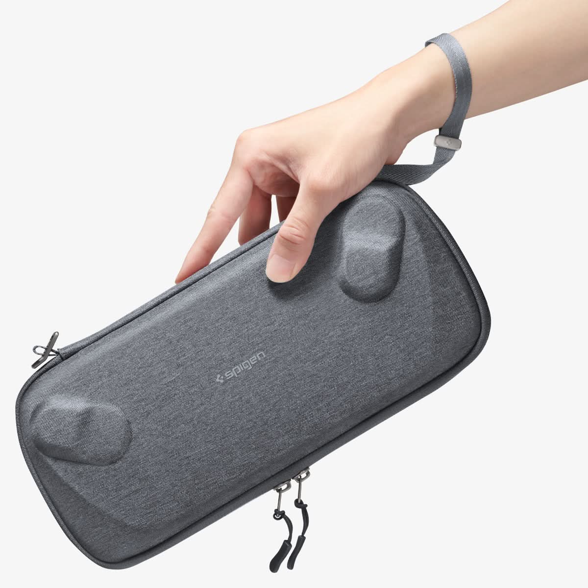 AGP11146 - ROG Xbox Ally X Series - Klasden Pouch showing front and strap holding on hand