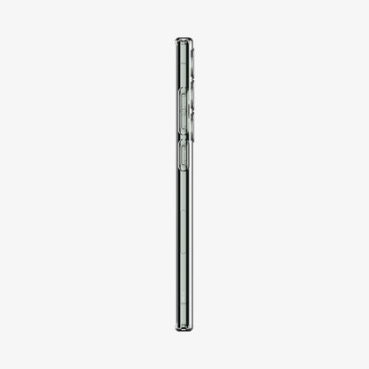 ACS05610 - Galaxy S23 Ultra Case Liquid Crystal in crystal clear showing the side with volume controls