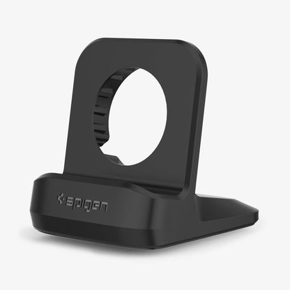 SGP11584 - Apple Watch Night Stand S350 in black showing the front and partial side