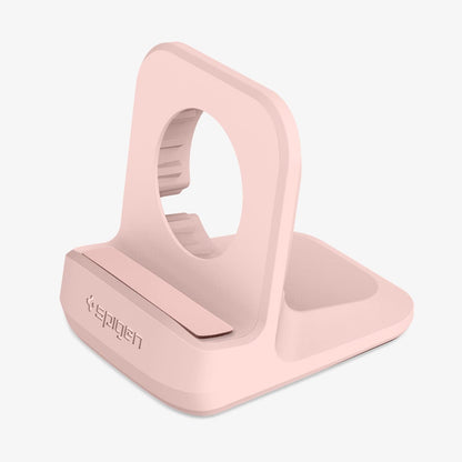 000CD21183 - Apple Watch Night Stand S350 in pink showing the front, top and side