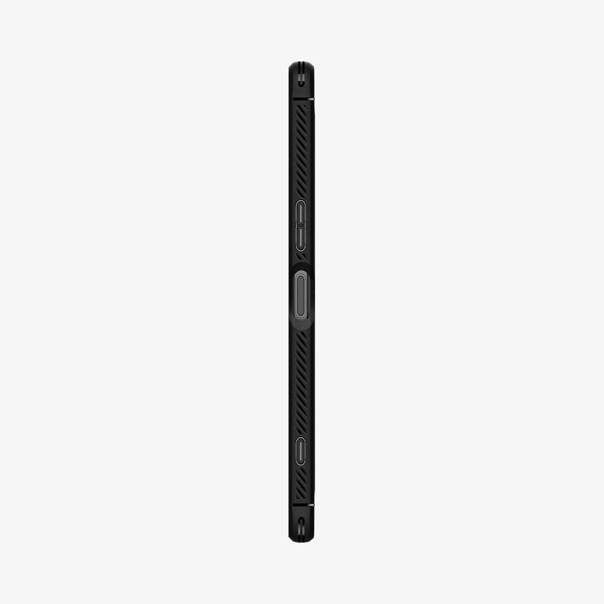 ACS04550 - Sony Xperia 1 IV Case Rugged Armor in matte black showing the side