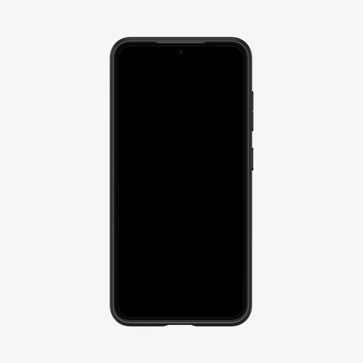 ACS07352 - Galaxy S24 Case Ultra Hybrid in Matte Black showing the front