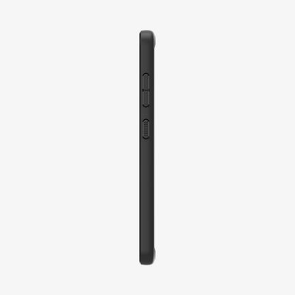 ACS07352 - Galaxy S24 Case Ultra Hybrid in Matte Black showing the side with side buttons