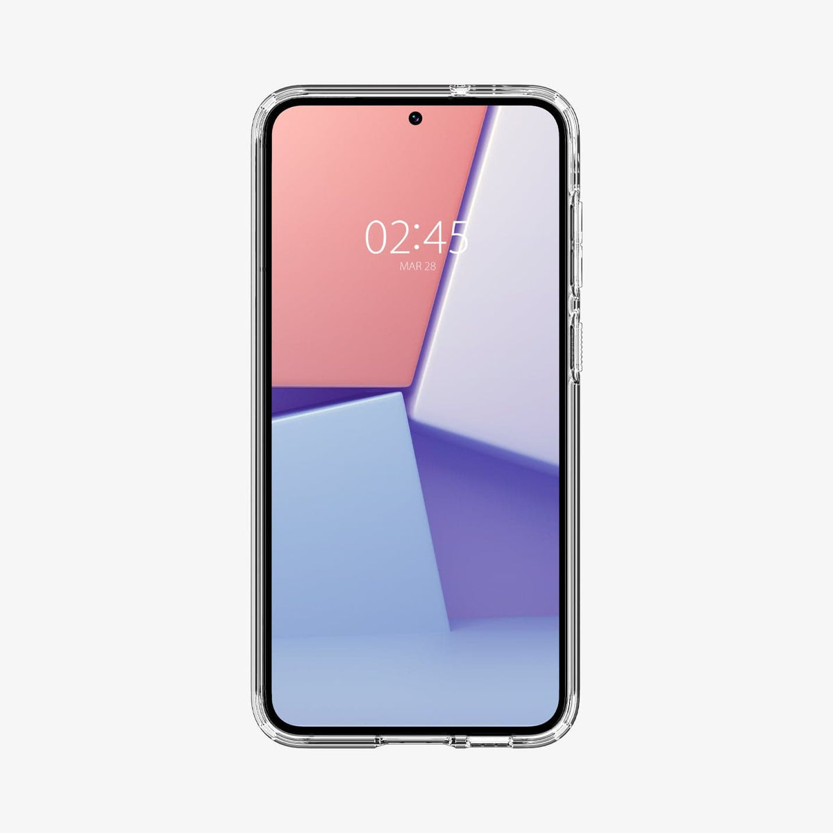 ACS05671 - Galaxy S23 Plus Case Ultra Hybrid S in crystal clear showing the front