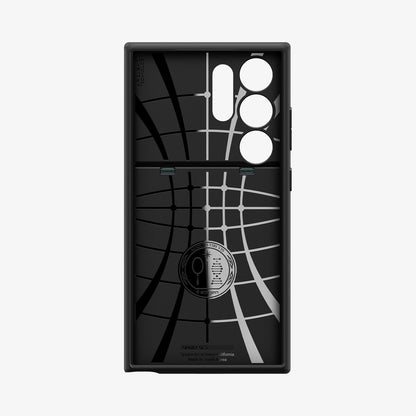 ACS07307 - Galaxy S24 Ultra Case Slim Armor CS in Abyss Green showing the inner case with spider web pattern