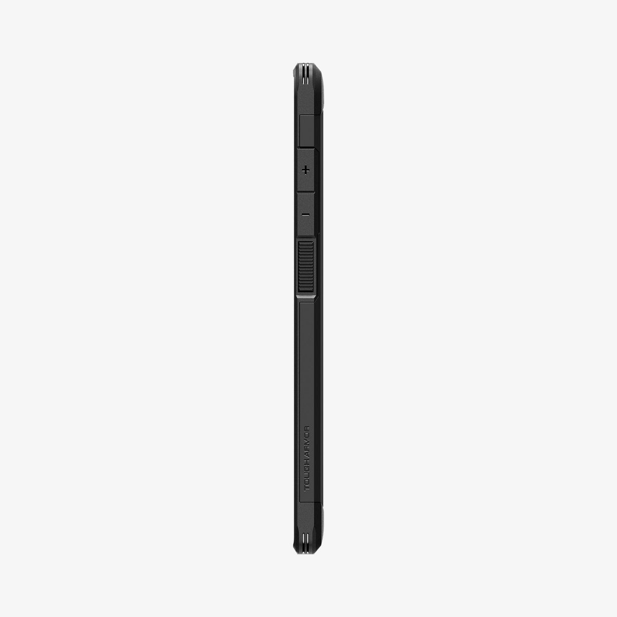 ACS07300 - Galaxy S24 Ultra Case Tough Armor in Black showing the side with side buttons