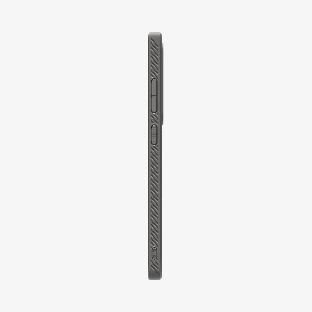 ACS08954 - Galaxy S25 Ultra Case Liquid Air in Marble Gray showing the side