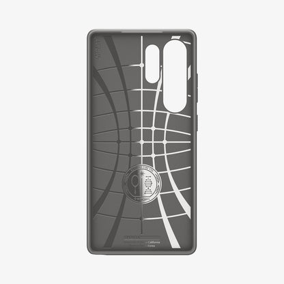ACS08954 - Galaxy S25 Ultra Case Liquid Air in Marble Gray showing the inner