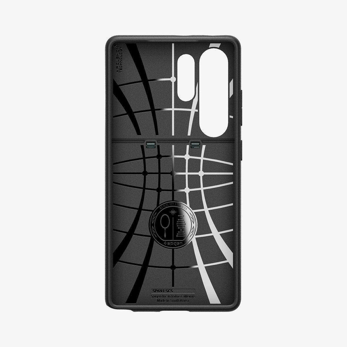 ACS08968 - Galaxy S25 Ultra Case Slim Armor CS in Abyss Green showing the inner