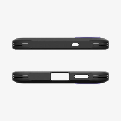 ACS11168 - Galaxy S26 Case Tough Armor (Mag Fit) Ash Violet showing the top and bottom