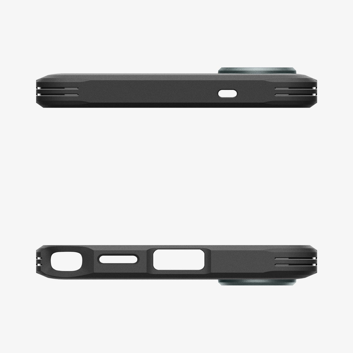 ACS11035 - Galaxy S26 Ultra Case Tough Armor (Mag Fit) Abyss Green showing the top and bottom
