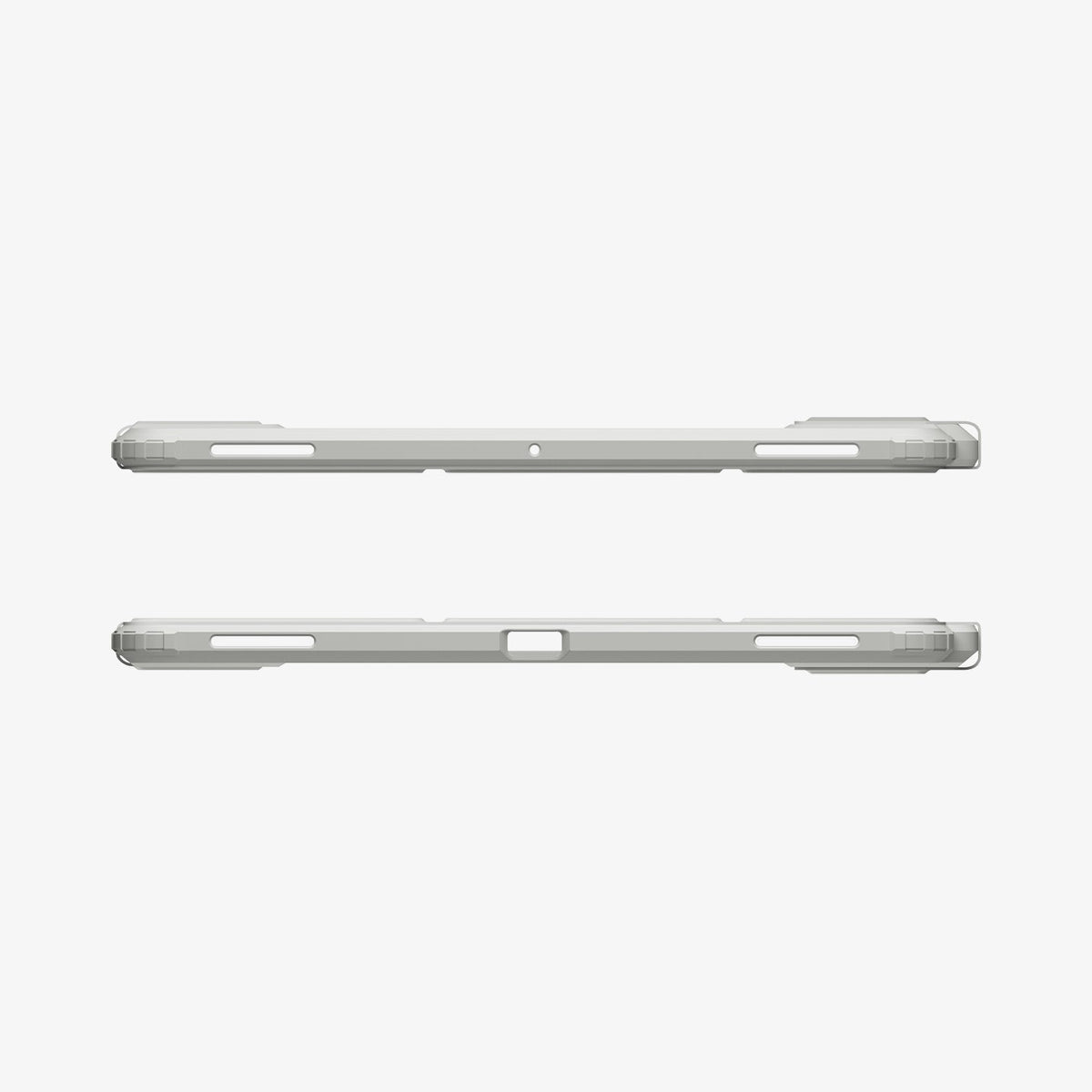 ACS10222 - Galaxy Tab S11 Ultra Case Air Skin Pro in Gray showing the top and bottom