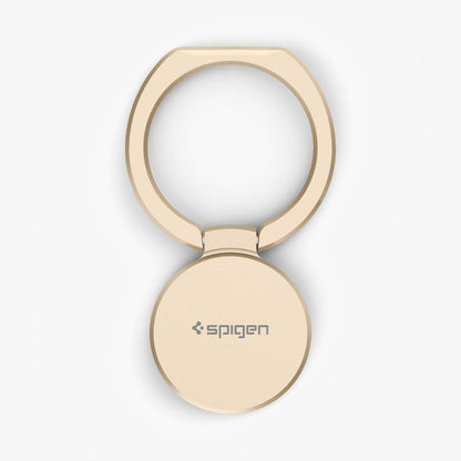 000SR24437 - Style Ring 360 in champagne gold showing the ring laid out flat