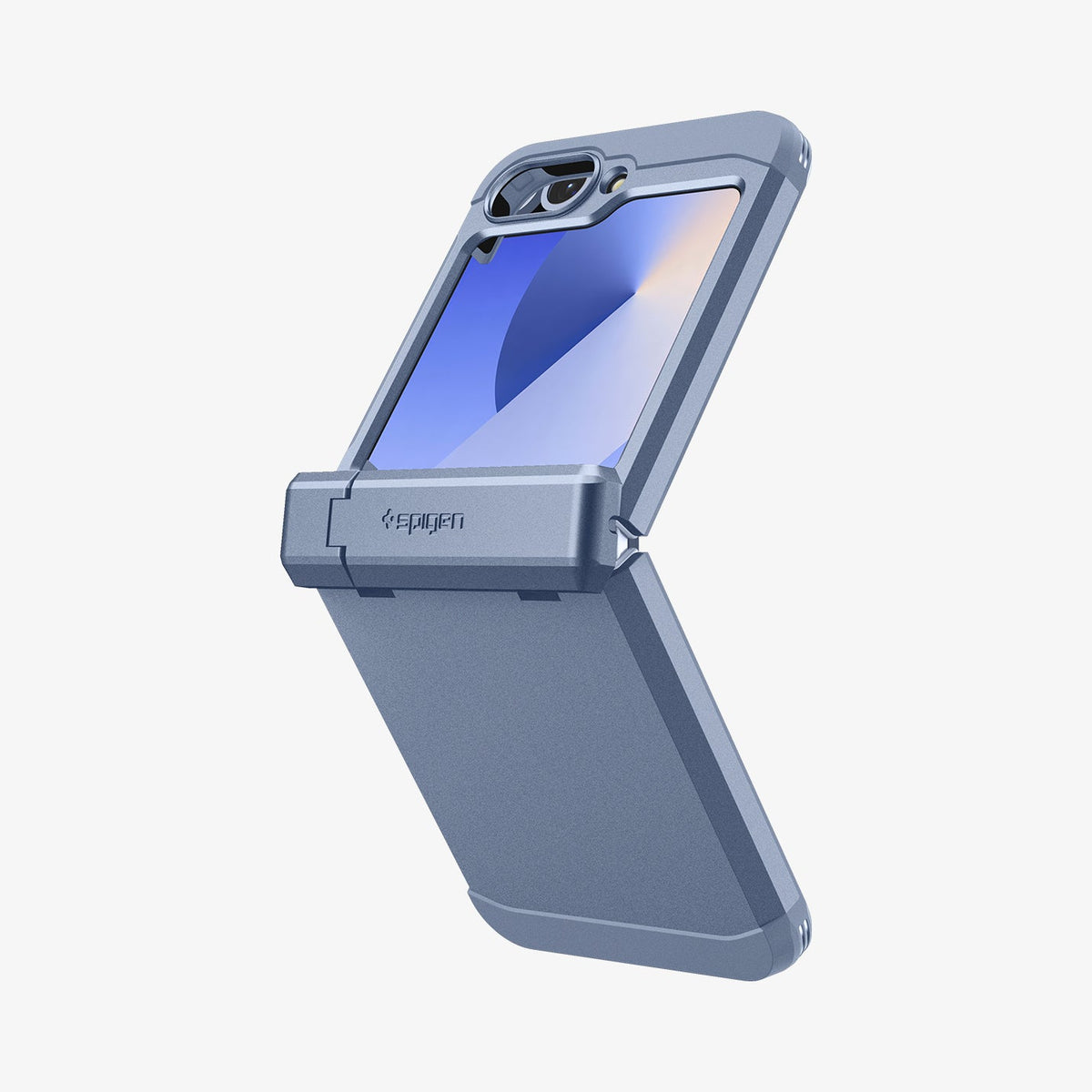 ACS09808 - Galaxy Z Flip 6 Series Tough Armor Pro (MagFit) in Sierra Blue showing the back with magfit