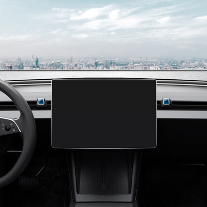 ACP10164 - Tesla Model 3 Highland - Freshener Adapter TO230H in Black showing the front, attached to both sides