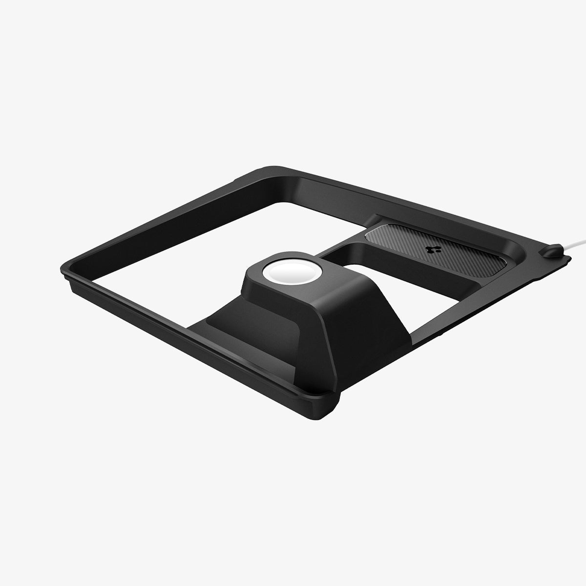 ACP07501 - Tesla Model 3 Highland - 3 in 1 Charging Organizer TO272H in Black showing the front, and partial side
