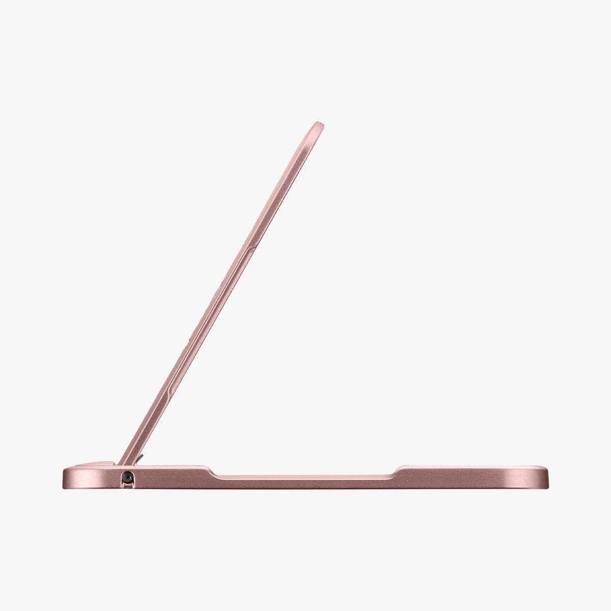 000EM21073 - U100 Universal Kickstand (Metal) in rose gold showing the side with kickstand extended out