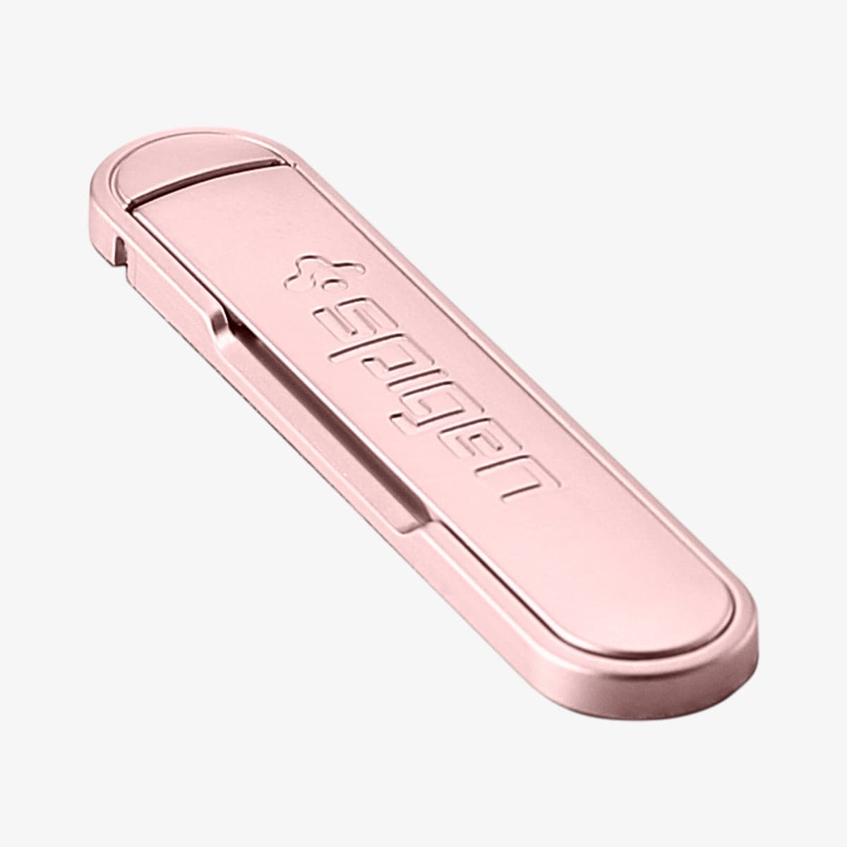 000EM21073 - U100 Universal Kickstand (Metal) in rose gold showing the front and side