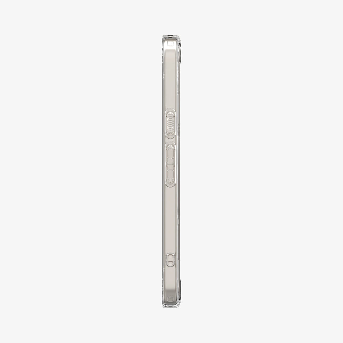 ACS11276 - Pixel 10a Ultra Hybrid Metal Ring (Mag Fit) in Clear White showing the side