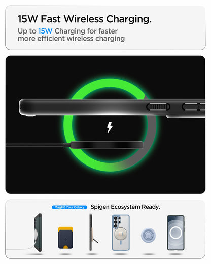 ACS11167 - Showing the 15W fast wireless charging. Up to 15W charging for faster more efficient wireless charging.