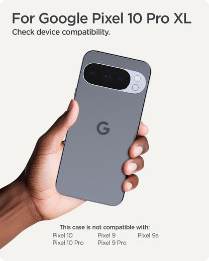 ACS09736 - Pixel 10 Pro XL Case Nano Pop (MagFit) in black sesame showing the compatibility. Only compatible for the Pixel 10 Pro XL