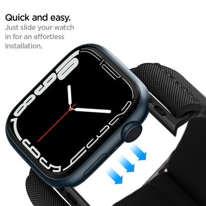 AMP02290 - Apple Watch Series (Apple Watch (41mm)/Apple Watch (38mm)) Watch Band Lite Fit in black just side your watch in for an effortless installation. Quick and easy.